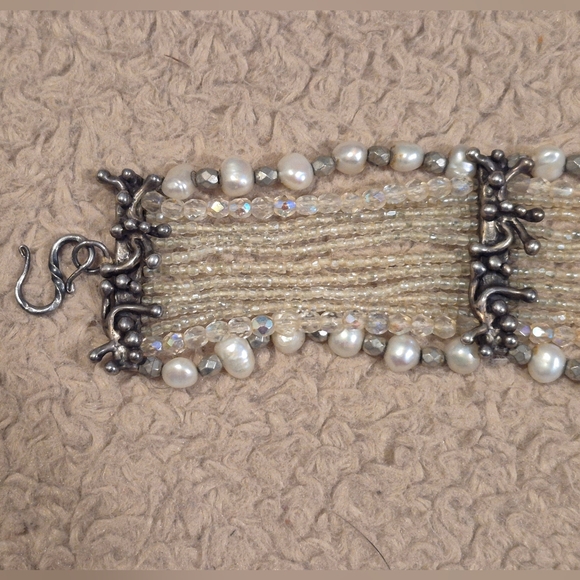Vintage Edwardian Pearl Beaded Choker Necklace EUC - Picture 7 of 12